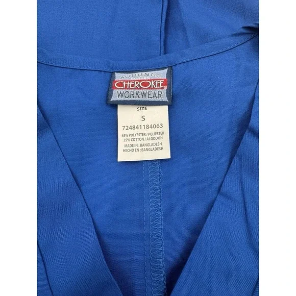 NWT Cherokee Workwear Scrub Top V-Neck Unisex #4777 Size S - Picture 3 of 8